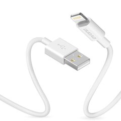 Dudao USB / Lightning datalatauskaapeli 3A 1m valkoinen (L1L valkoinen) hinta ja tiedot | Puhelinkaapelit | hobbyhall.fi