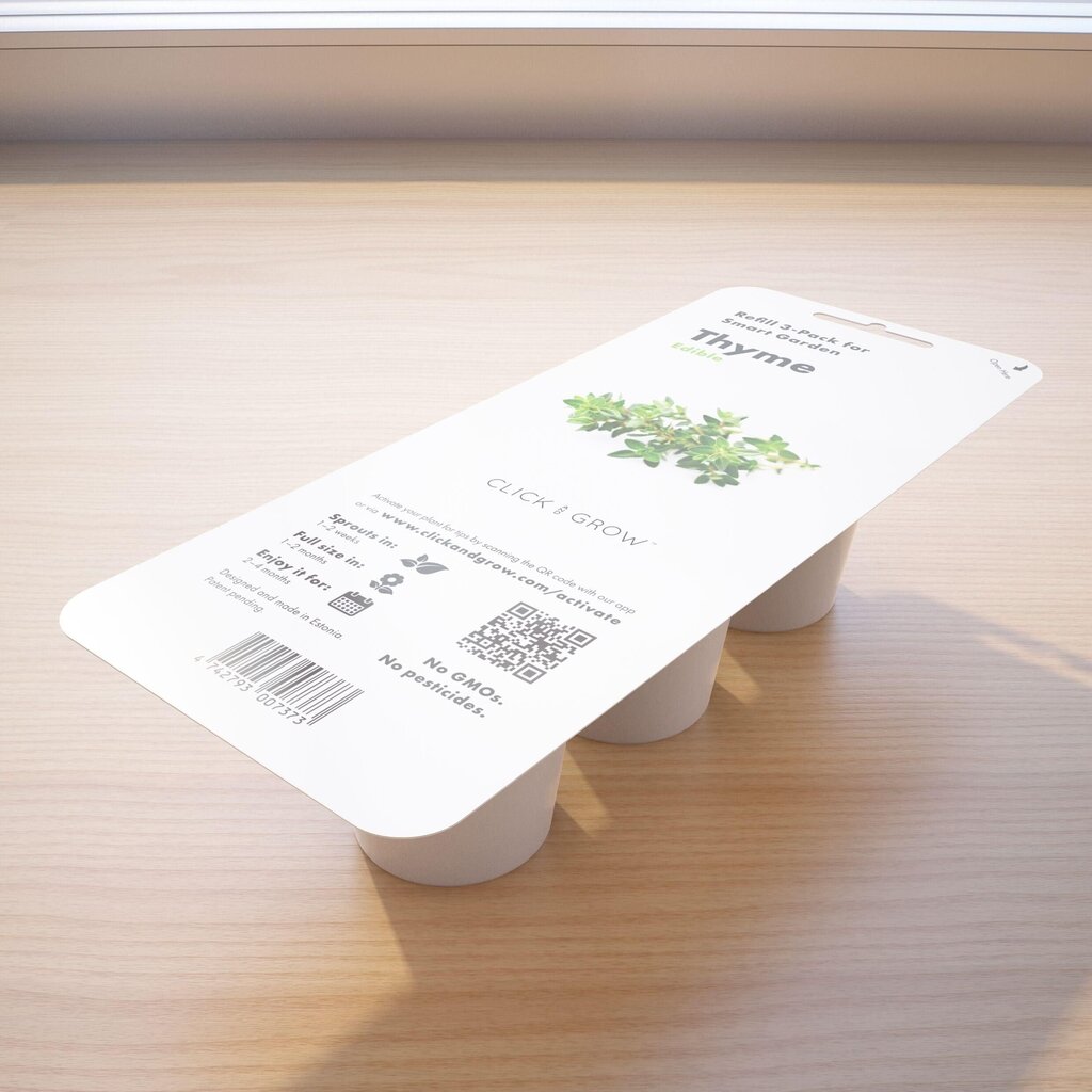 Click & Grow Smart Garden -täyttö Timjami 3 kpl hinta ja tiedot | Sisäpuutarhat ja kasvilamput | hobbyhall.fi
