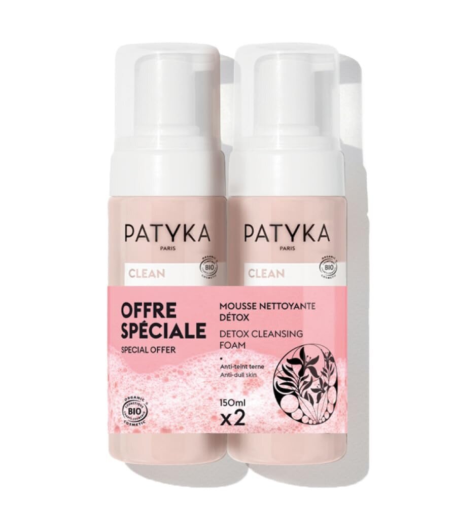 Detox-puhdistusvaahto Patyka Duo, 2x 150 ml hinta ja tiedot | Kasvojen puhdistusaineet | hobbyhall.fi