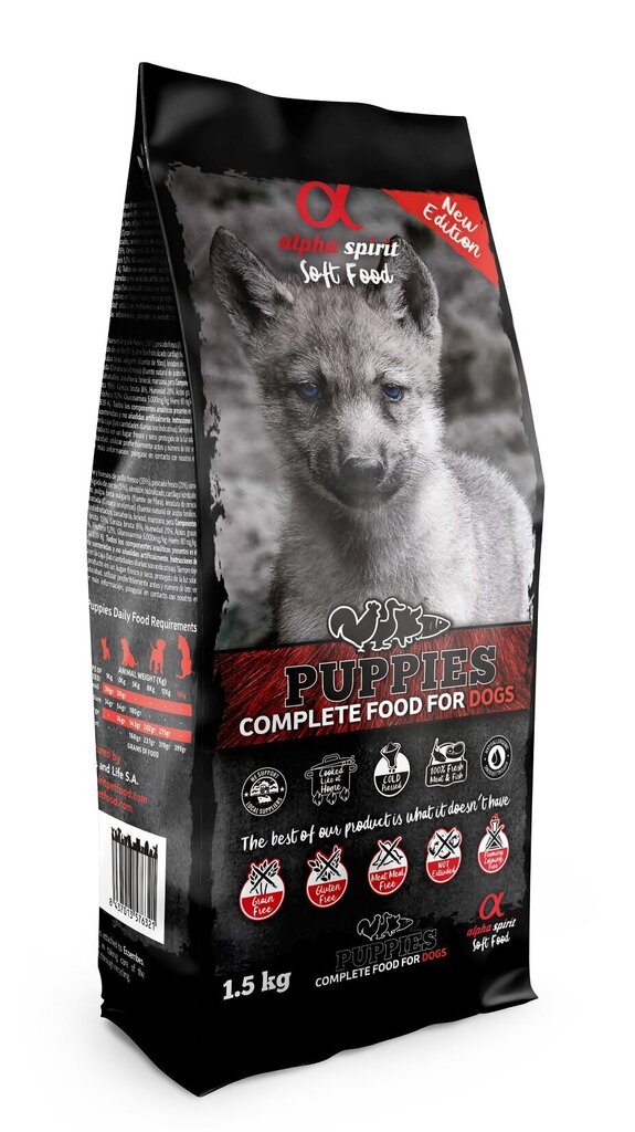 Alpha Spirit koiranruokaa pennuille, 12kg hinta ja tiedot | Koiran kuivaruoka | hobbyhall.fi