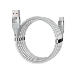 Dudaon itseorganisoituva magneettinen USB - USB Type C -kaapeli 5 A 1 m vaaleanharmaa (L1xsT vaaleanharmaa) hinta ja tiedot | Puhelinkaapelit | hobbyhall.fi