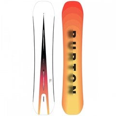 BURTON miesten lumilauta CUSTOM WIDE GRAPHIC, valkoinen/oranssi hinta ja tiedot | Lumilaudat | hobbyhall.fi