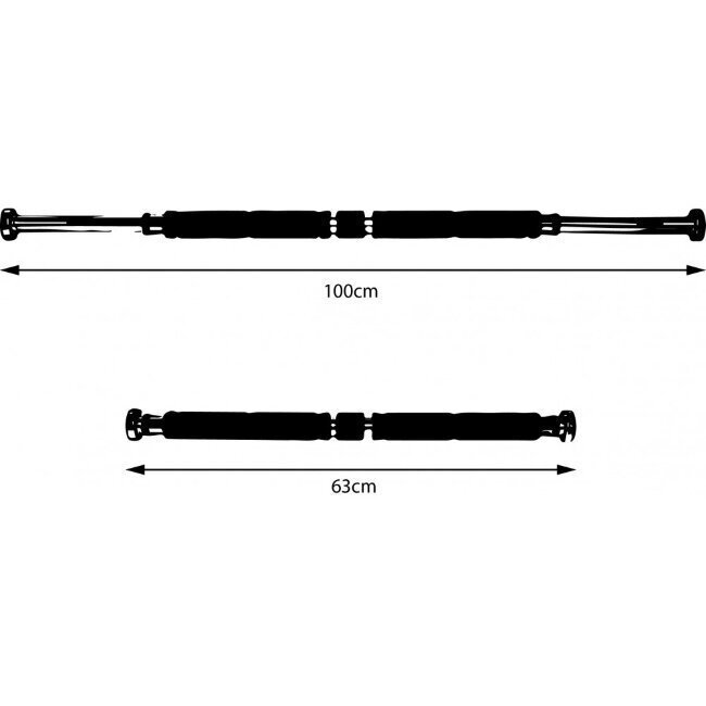 SportVida Leuanvetotanko oveen, 63-100 cm hinta ja tiedot | Leuanvetotangot | hobbyhall.fi