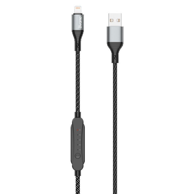 Dudao USB - Lightning-kaapeli 5 A 1 m latausajastin 1 - 5 h musta (L7xsL) hinta ja tiedot | Puhelinkaapelit | hobbyhall.fi