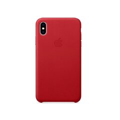 Apple iPhone XS Max Leather Cover (PRODUCT)RED hinta ja tiedot | Puhelimen kuoret ja kotelot | hobbyhall.fi