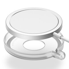 Langaton laturi Ringke Slim Suojakotelo Apple Magsafe QI Transparentille (ACMS0001) hinta ja tiedot | Puhelimen laturit | hobbyhall.fi