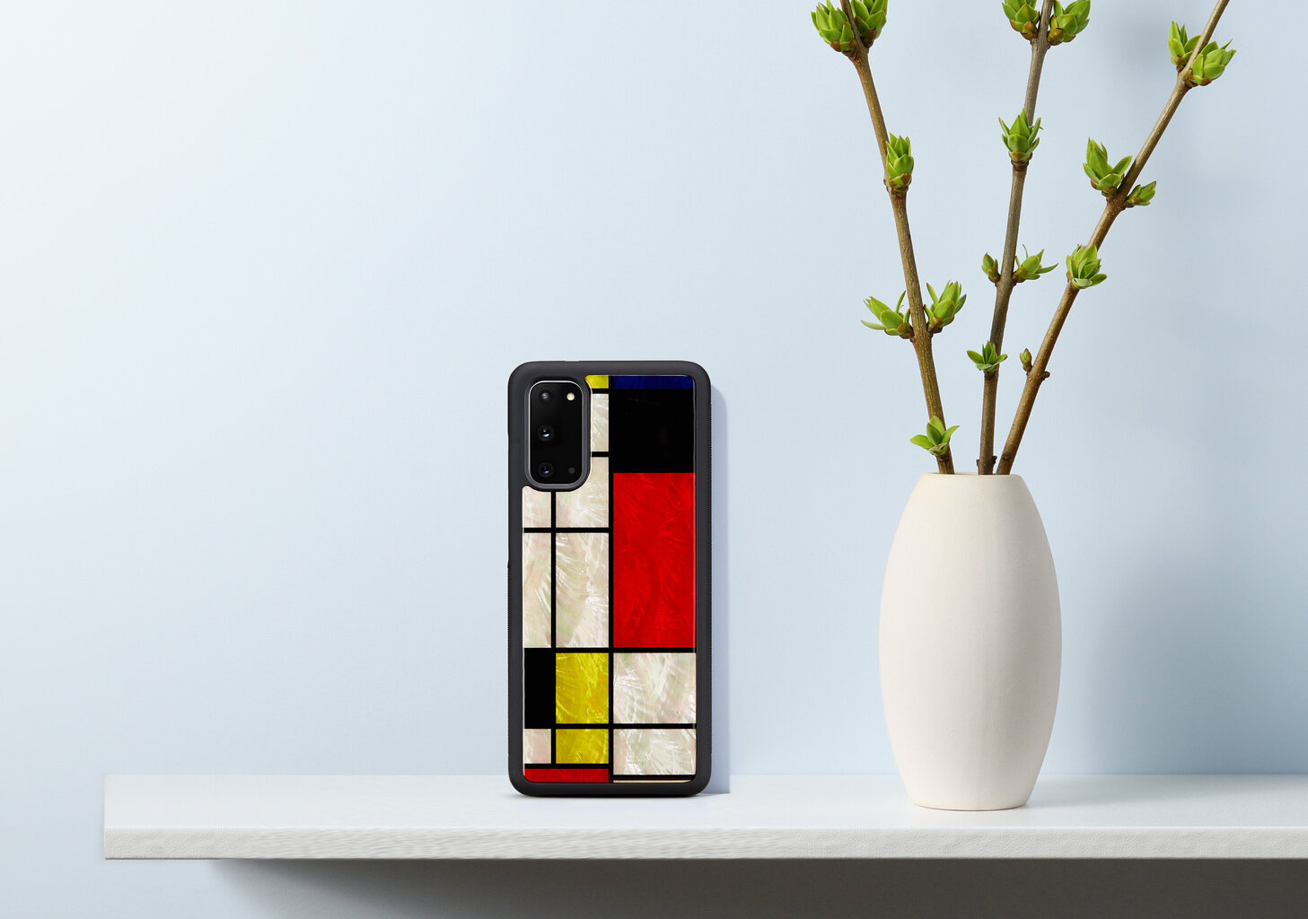 iKins suojakuori Samsung Galaxy S20 - Mondrian Black hinta ja tiedot | Puhelimen kuoret ja kotelot | hobbyhall.fi