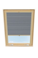 Laskostettu verho kattoikkunaan Velux, 78x160 cm, harmaa B-308000 hinta ja tiedot | Rullaverhot | hobbyhall.fi