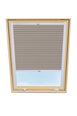 Laskostettu verho kattoikkunaan Velux, 114x118 cm, beige B-306000