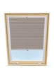 Laskostettu verho kattoikkunaan Velux, 114x140 cm, beige B-306000