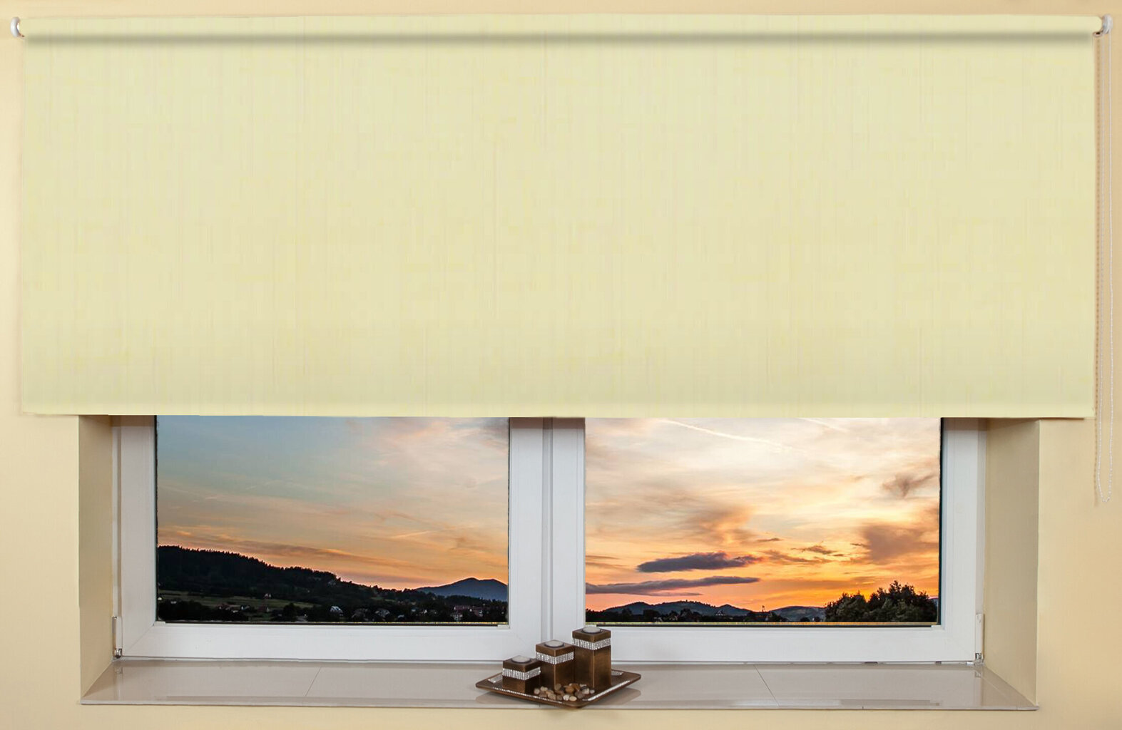 Seinä / katto rullakaihdin 100x170 cm, 875 Beige hinta ja tiedot | Rullaverhot | hobbyhall.fi