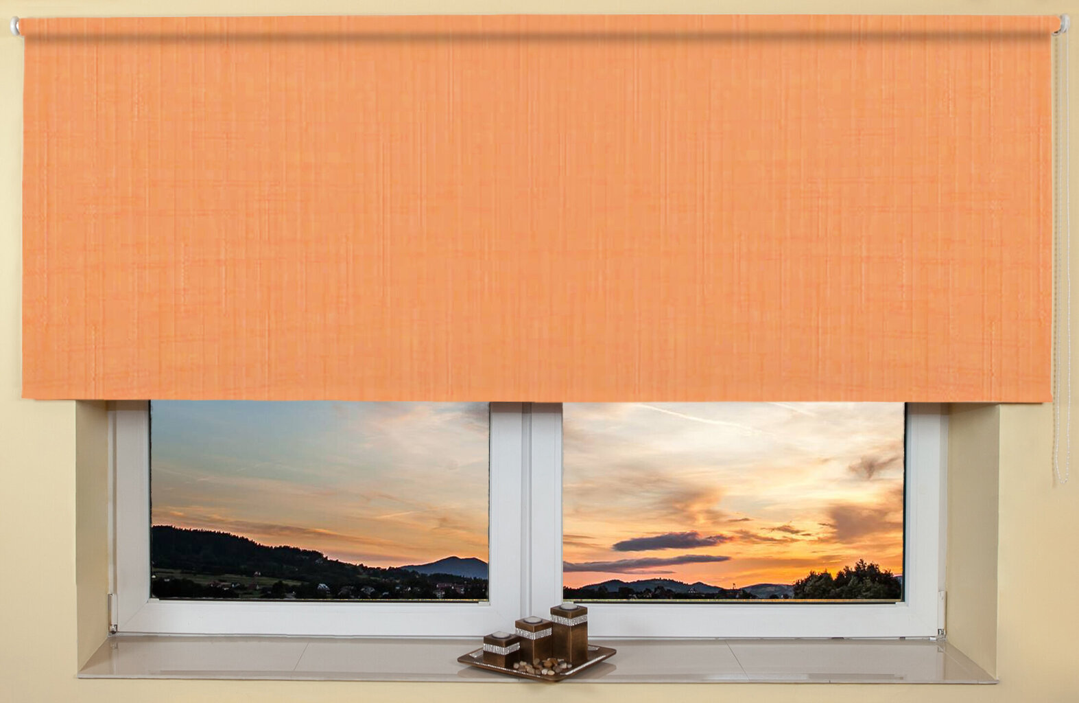 Seinä / katto rullakaihdin 120x170 cm, 2071 Oranssi hinta ja tiedot | Rullaverhot | hobbyhall.fi