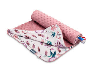 Sensillo vauvahuopa Birds, 75 x 100 cm, pinkki. hinta ja tiedot | Peitot | hobbyhall.fi