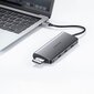 UGREEN 10in1-sovitin USB-C - HDMI 4K, 3x USB 3.0, Type-C, RJ45, SD, Micro SD, AUX (halli) hinta ja tiedot | Puhelinkaapelit | hobbyhall.fi