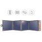Choetechin taitettava matka-aurinkoenergialaturi 14 W USB 5 V / 2,4 A aurinkopaneelin harmaa (SC004) hinta ja tiedot | Varavirtalähteet | hobbyhall.fi