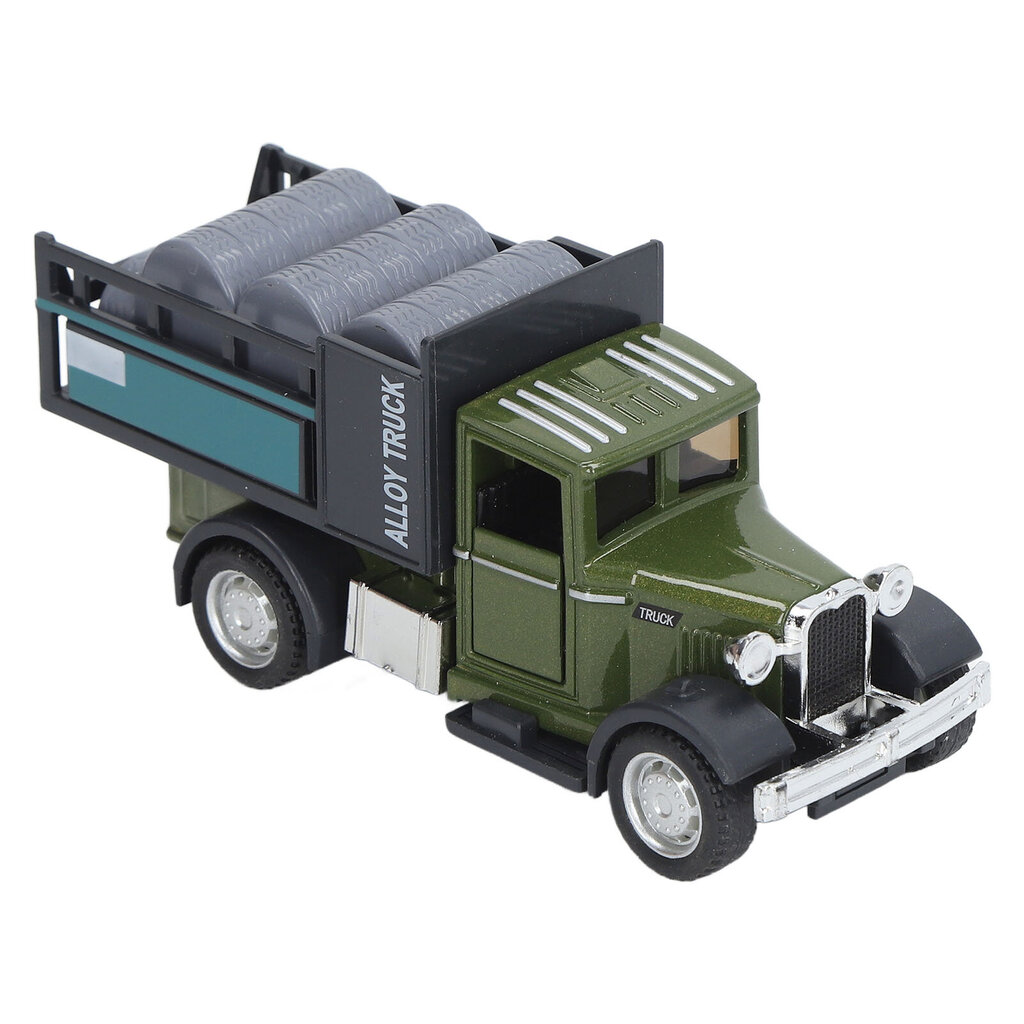 Kuljetuskuorma-automalli Diecast 1:32 metalliseosautolelu klassinen retro amerikkalainen kuljetin lasten rahtityypille hinta ja tiedot | Pyöränkuljetustelineet | hobbyhall.fi