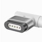 Sinkkimagneettinen pohjakaapeli, USB-C, 60W, 2m, kulma (valkoinen) hinta ja tiedot | Puhelinkaapelit | hobbyhall.fi