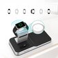 Choetech Wireless Charger Qi Charger for 4 in One Smartphone / Apple Watch / AirPods 10W Black (T316) hinta ja tiedot | Puhelimen laturit | hobbyhall.fi