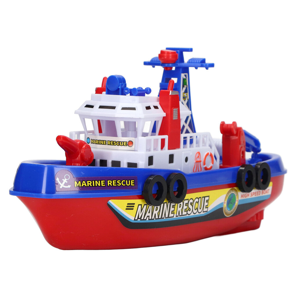 Fire Boat Lelu Auto Vesisuihku Opetusmusiikki Valo Sähkö Lasten Kylpyvenelelu Pojille Tytöille hinta ja tiedot | Vesiautomaatit | hobbyhall.fi