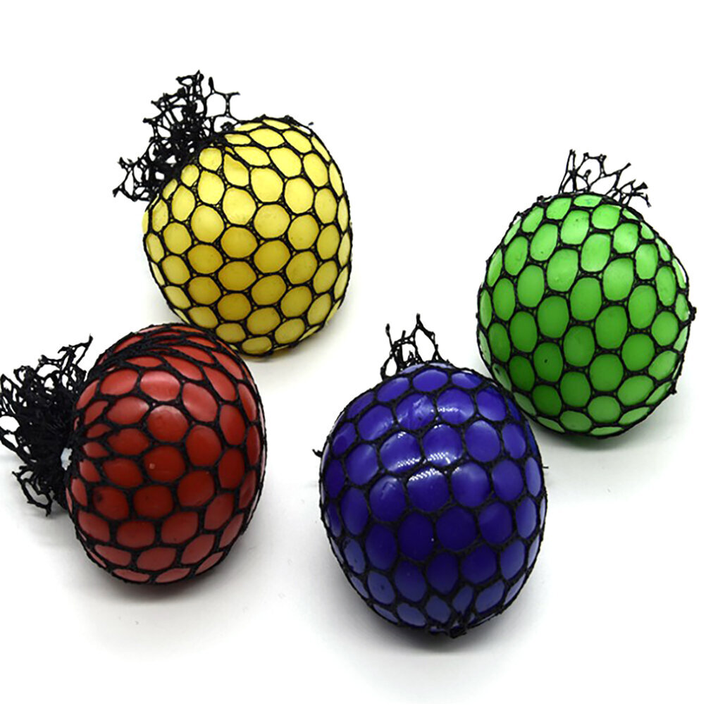 4 kpl Mesh Squishy Balls Stressiä lievittävät pallot painetta lievittävät pallot Dekompressiolelut aikuisille lapsille hinta ja tiedot | Treenipallot | hobbyhall.fi