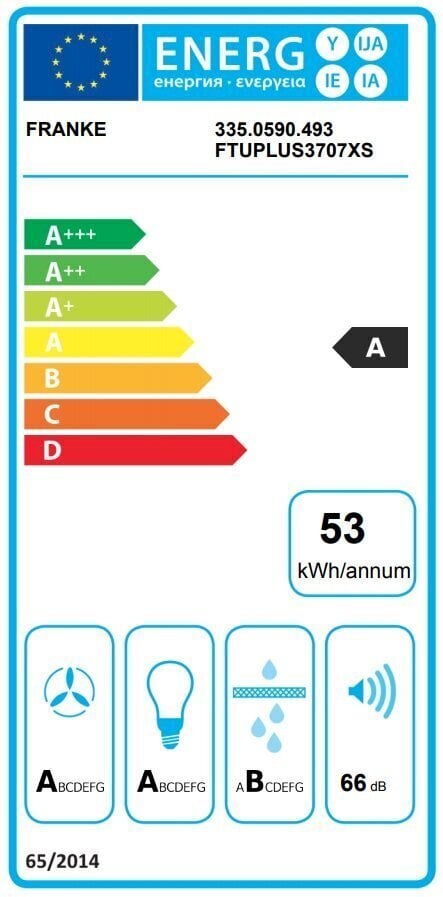 Franke FTU PLUS 3707 XS 335.0590.493 hinta ja tiedot | Liesituulettimet | hobbyhall.fi