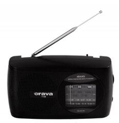 Kannettava radio Orava T120B, musta hinta ja tiedot | Kelloradiot ja herätyskellot | hobbyhall.fi