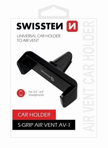 Puhelinteline Swissten S-Grip M4, 1, 3,5-6 '', musta hinta ja tiedot | Puhelintelineet | hobbyhall.fi