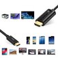 Choetechin yksisuuntainen sovitinkaapeli USB Type C -sovitin (uros) HDMI 2.0 -liittimeen (uros) 4K 60 Hz 1,8 m musta (CH0019) hinta ja tiedot | Puhelinkaapelit | hobbyhall.fi