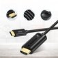 Choetechin yksisuuntainen sovitinkaapeli USB Type C -sovitin (uros) HDMI 2.0 -liittimeen (uros) 4K 60 Hz 1,8 m musta (CH0019) hinta ja tiedot | Puhelinkaapelit | hobbyhall.fi