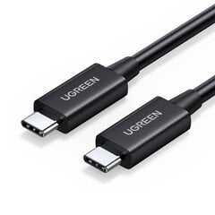 USB-C–USB-C-kaapeli UGREEN US501, Gen3, 100 W, 8K, 0,8 m (musta) hinta ja tiedot | Puhelinkaapelit | hobbyhall.fi