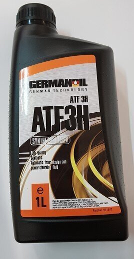 Vaihteistoneste Germaoil ATF Dexron IIIH, 1L hinta ja tiedot | Voiteluöljyt ja -nesteet | hobbyhall.fi