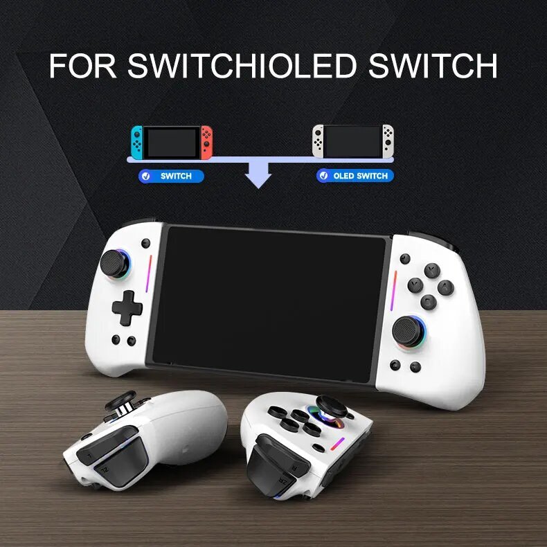 LinYuvo KS42 Meteor -valonlangaton Joy-pad Nintendo Switchille - VALKOINEN hinta ja tiedot | Ohjain- ja laajennuskortit | hobbyhall.fi