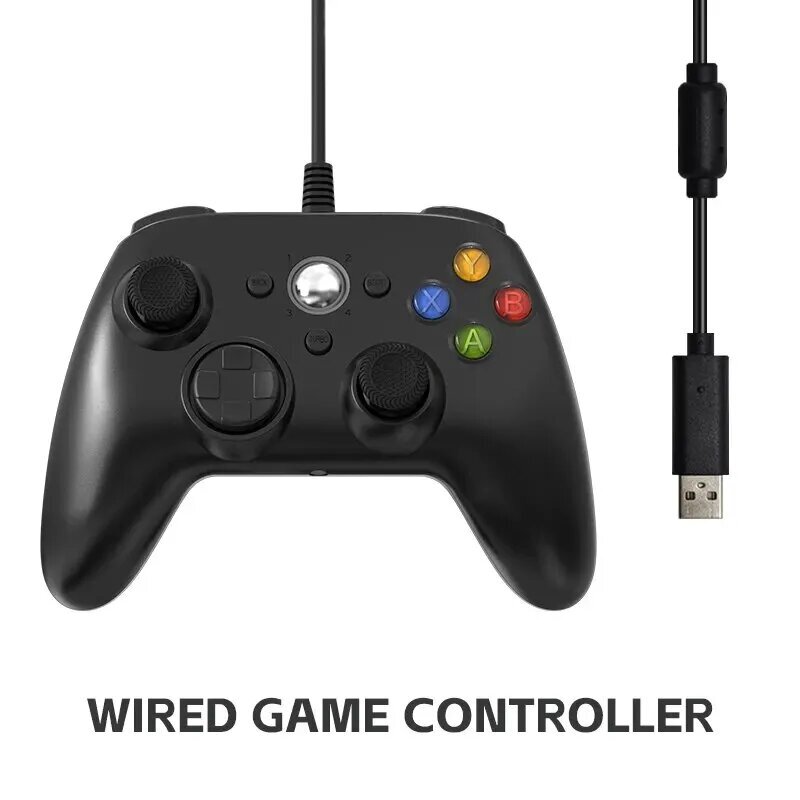 Kaksoisvärähtelypeliohjain Xboxille ja PC:lle - XBOX 360 Wired hinta ja tiedot | Ohjain- ja laajennuskortit | hobbyhall.fi