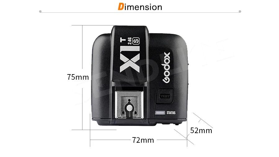 Korjattu tuotenimi: GODOX X1T langaton laukaisin Fujin ja Olympuksen kameroille - Fujille, hinta ja tiedot | Videokamerat | hobbyhall.fi