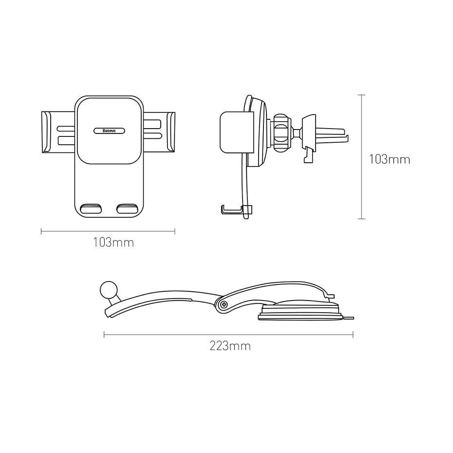 Puhelinteline Baseus 2in1 SUYK000001 hinta ja tiedot | Puhelintelineet | hobbyhall.fi