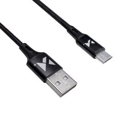 Wozinsky USB - Micro-USB-kaapeli, 2.4 A, 1 m, musta (WUC-M1B) hinta ja tiedot | Puhelinkaapelit | hobbyhall.fi