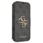 GUBKP13X4GMGGR Guess PU 4G Metal Logo Book Case for iPhone 13 Pro Grey hinta ja tiedot | Puhelimen kuoret ja kotelot | hobbyhall.fi