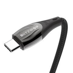 BlitzWolf BW-FC1 USB-C - USB-C-kaapeli, 96 W, 5 A, 1 m (musta) hinta ja tiedot | Blitzwolf Kamerat ja tarvikkeet | hobbyhall.fi