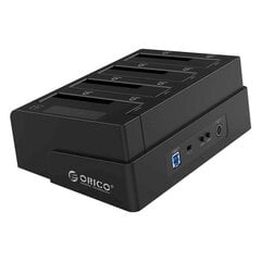 Orico Clone kiintolevytelakka 2,5 / 3,5 tuuman 4 paikkainen USB3.0 1 3 (musta) hinta ja tiedot | Orico Tietokoneiden lisävarusteet | hobbyhall.fi