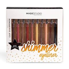 Eyeliner setti Magic Studio Colorful Shimmer, 10 kpl hinta ja tiedot | Silmämeikit | hobbyhall.fi