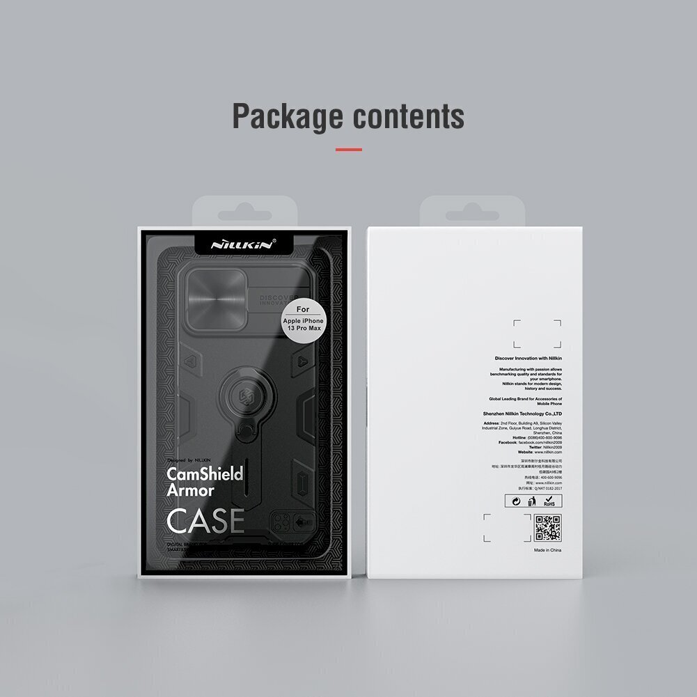 Puhelinkuori Nillkin CamShield sopii iPhone 13 Pro Max:lle, tummanvihreä hinta ja tiedot | Puhelimen kuoret ja kotelot | hobbyhall.fi