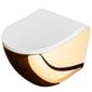 WC-istuin REA Carlo Flat Mini, Gold/White hinta ja tiedot | WC-istuimet | hobbyhall.fi