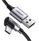 Kaapeli Kulma USB-C UGREEN US284, 3A, 3 m, musta hinta ja tiedot | Puhelinkaapelit | hobbyhall.fi