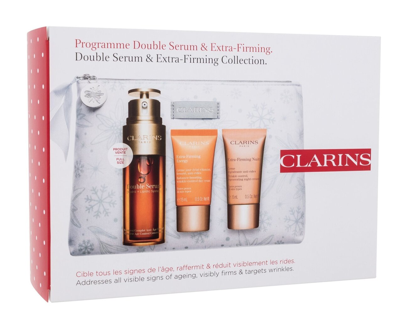 Clarins Program Double & Extra Firming Facial Care Kit hinta ja tiedot | Kasvoöljyt ja seerumit | hobbyhall.fi