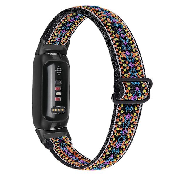 Fitbit Inspire 3 Nylon Elastinen Punottu Solo Loop Urheilukellohihna - Musta hinta ja tiedot | Älykellojen ja aktiivisuusrannekkeiden lisätarvikkeet | hobbyhall.fi