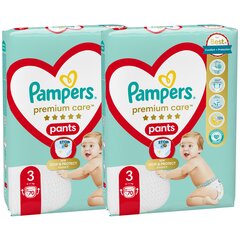 Pampers Premium Care -housuvaipat, koko 3, 70 vaipat x2 hinta ja tiedot | Vaipat | hobbyhall.fi