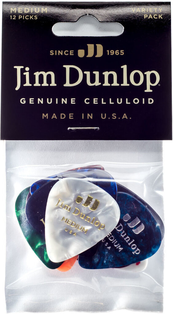 Välittäjäsarja Dunlop Genuine Celluloid 485P05MD hinta ja tiedot | Soittimien lisätarvikkeet | hobbyhall.fi