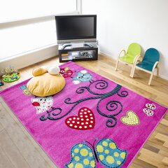 Lastenhuoneen matto Ayyildiz Kids Purple 0420, 120x170 cm hinta ja tiedot | Isot matot | hobbyhall.fi