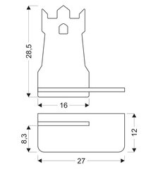 Candellux lasten seinävalo Tower hinta ja tiedot | Seinävalaisimet | hobbyhall.fi