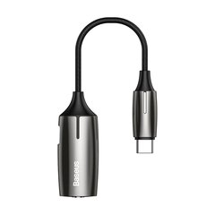 Baseus Audio Converter L60S sovitin Type C USB:stä USB Type C:hen (naaras) + 3,5 mm (naaras) kuulokeliitäntä (CATL60S A0A) hinta ja tiedot | Puhelinkaapelit | hobbyhall.fi